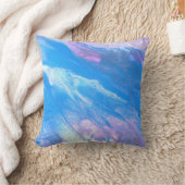 Coussin Colorant en pierre de marbre abstrait rose de (Couverture)