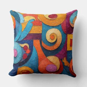 Coussin Colorcube 4 Cubisme coloré Jeu d'oreiller