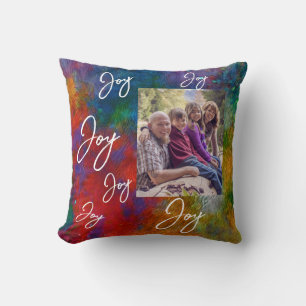 Coussin coloré ajouter des vacances photo Joy