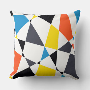 Coussin Coloré, cool, tendance, formes géométriques modern