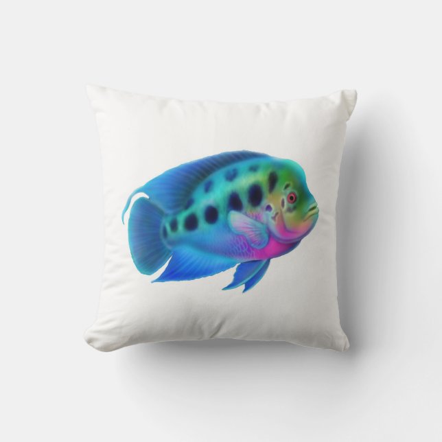 Coussin coloré de poissons de Cichlid de (Recto)