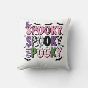 Coussin Coloré Éffrayant Halloween jolie sorcière Casquett