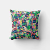 Coussin coloré moderne  (Recto)