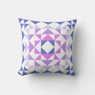 Coussin Coloré moderne bloc de courtepointe géométrique bl