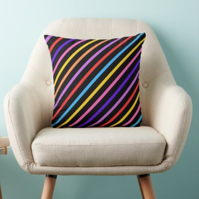 Coussin Coloré Moderne Cute Stripes Motif (Créateur téléchargé)