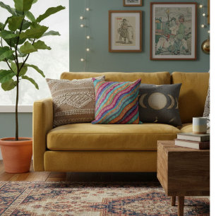 Coussin Coloré moderne stylé chic géométrique 