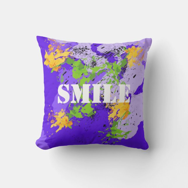 Coussin Colorful abstract energy wave (Recto)