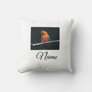 Coussin Colorful animal add name photo custom throw