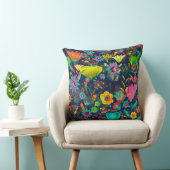 Coussin Colorful botanical pattern (Chaise)