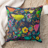 Coussin Colorful botanical pattern (Couverture)