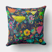 Coussin Colorful botanical pattern (Verso)