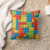 Coussin colorful bricks kids pattern (Couverture)