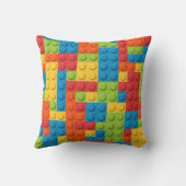 Coussin colorful bricks kids pattern (Verso)