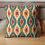 Coussin Colorful esthétique motif continu du milieu du siè<br><div class="desc">Motif sans couture esthétique du milieu du siècle avec un design rétro. Les années 50 décorative,  années 60,  les années 70 style Vintage arrière - plan moderne dans un style minimaliste du milieu du siècle. Design super géométrique et coloré.</div>