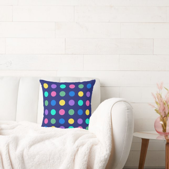 Coussin Colorful Geometric Dots Pillow (Canapé)