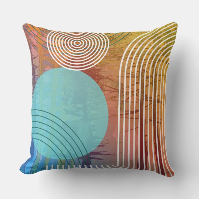 Coussin Colorful Modern Pillow (Recto)