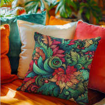 Colorful Modern Vintage Floral Pattern