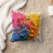 Coussin Colorful Paint Splatter Pillow (Couverture)