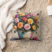 Coussin Colorful roses bouquet (Couverture)