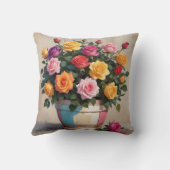 Coussin Colorful roses bouquet (Verso)