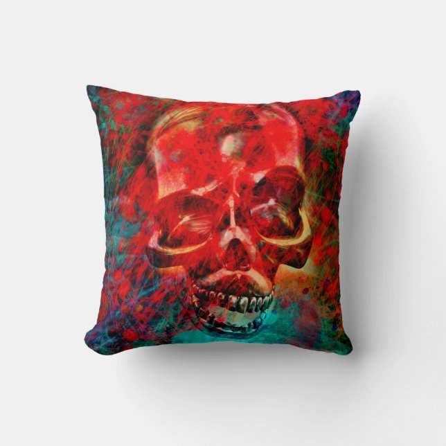 Coussin Colorful skull (Recto)