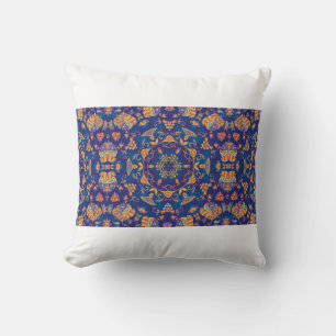 Coussin Colorful watercolor kaleidoscope mandala. Oriental