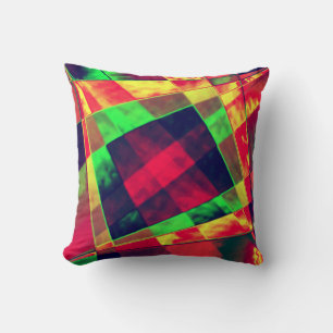 Coussin Colorido de quadrados e retângulos inclinados.