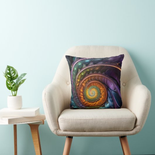 Coussin colorl fractal - a (Chaise)