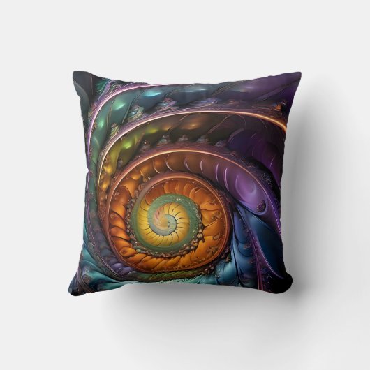Coussin colorl fractal - a (Verso)