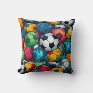 Coussin "Colour Rush - Motif de balle de football Coussin"