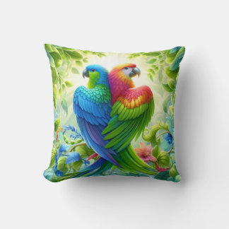 Coussin Colourful bird Throw Cushion