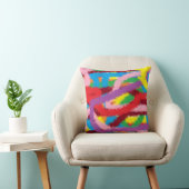 Coussin Colourful drawn pillow for Childreen's room (Chaise)