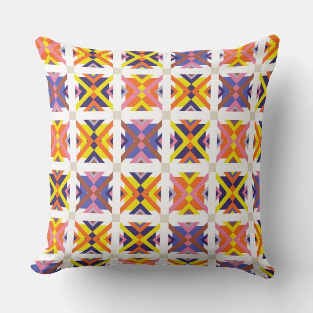 Coussin colourful pillow design  (Recto)