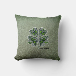 Coussin Colover Trèfle Shamrock Jour de la Saint-Patrick C