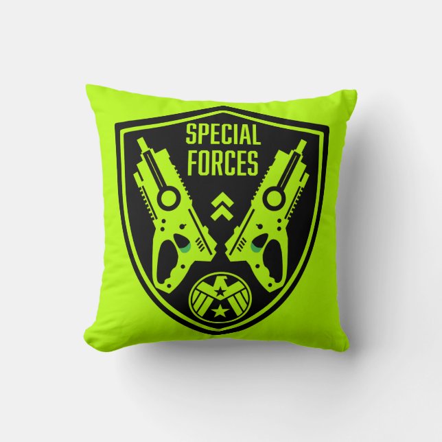 Coussin Combat de pistolet à fléchettes pour enfants (Recto)