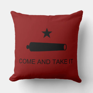 Coussin Come & Take It ! Flag de Texas State