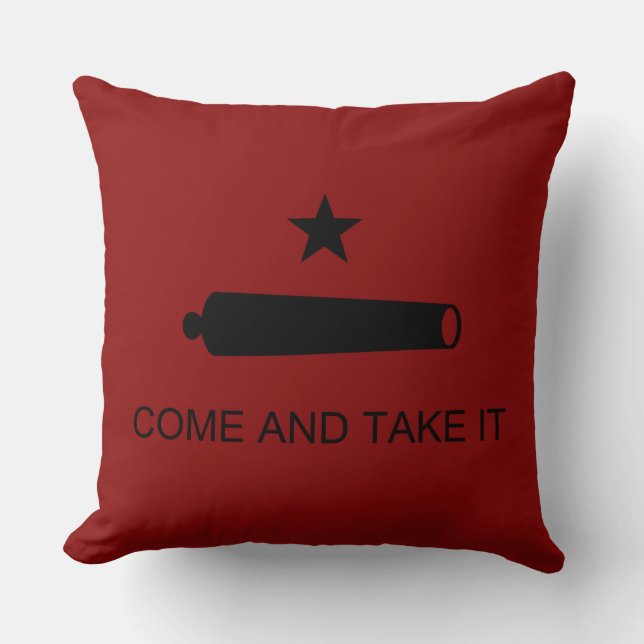 Coussin Come & Take It ! Flag de Texas State (Recto)