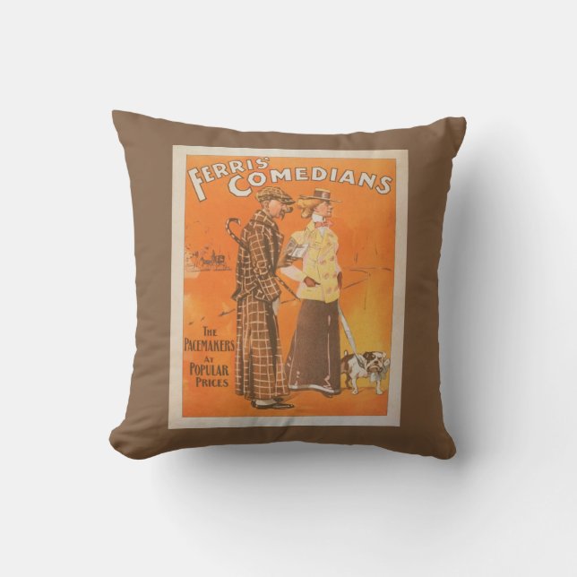 Coussin Comédiens de Ferris "stimulateurs aux prix (Recto)