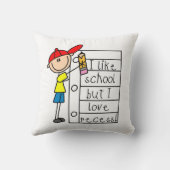Coussin Comme l'école aime la récréation (Verso)