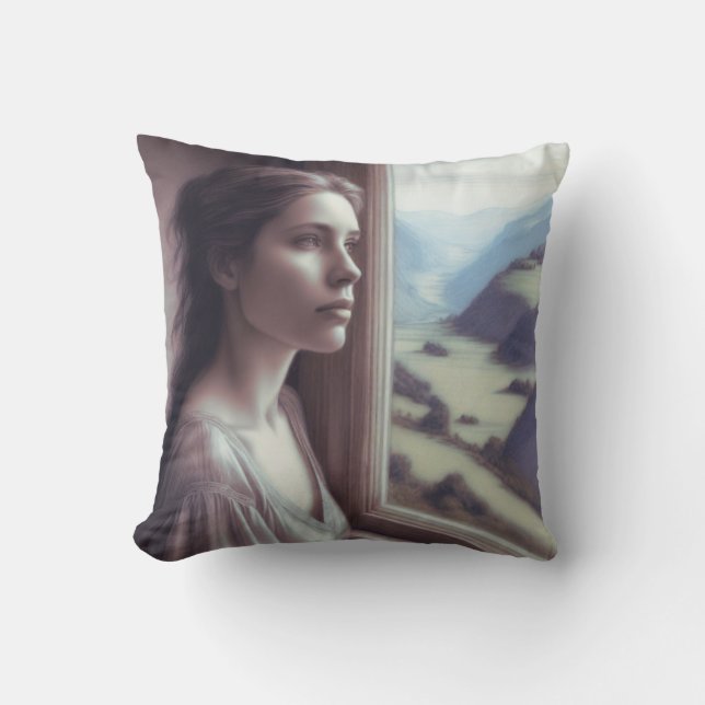 Coussin 'Comme un Téméraire dans une Trance' (Recto)