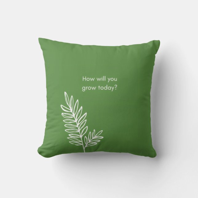 Coussin Comment allez-vous grandir (Recto)