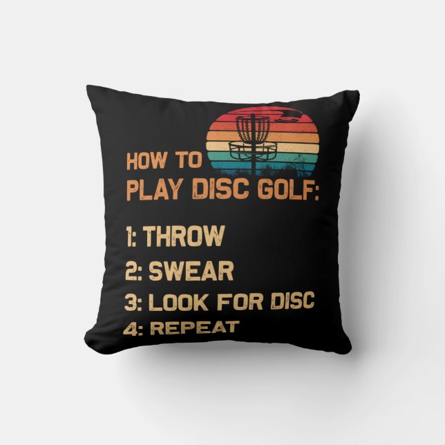 Coussin Comment jouer Disc Golf Disque Golf Golf Lecteur (Recto)