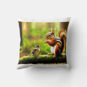 Coussin Compagnies forestières - Écureuil, Chipmunk & Oise (Verso)