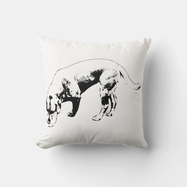 Coussin Compagnon de chemin à feuilles (Recto)