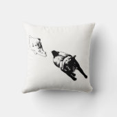 Coussin Compagnons Calmes, Accent de Salon Moderne (Verso)