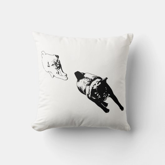 Coussin Compagnons Calmes, Accent de Salon Moderne (Recto)