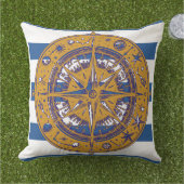 Coussin Compas nautique (Herbe)