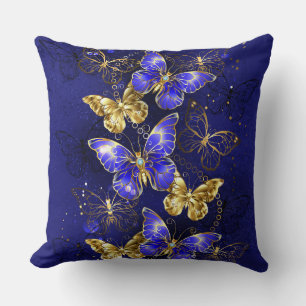 Coussin Composition avec papillons Sapphire