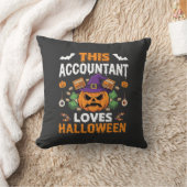 Coussin Comptable Aime Halloween Citrouille Comptable Desi (Couverture)