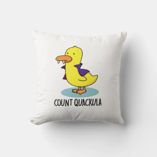 Coussin Compter Quackula Drôle Canard Pun